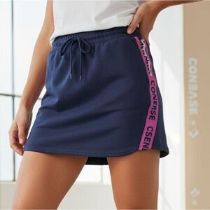 Converse Dark Blue Mini Skirt with Pink Highlights
